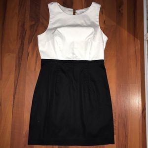 Black and White Open Back Dress.